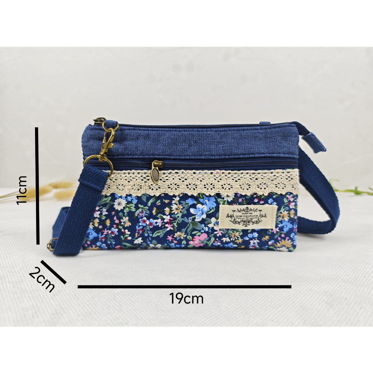 Women's Domestic Sales Fashion Fabric Pastoral Style Cotton Women's Messenger Bag