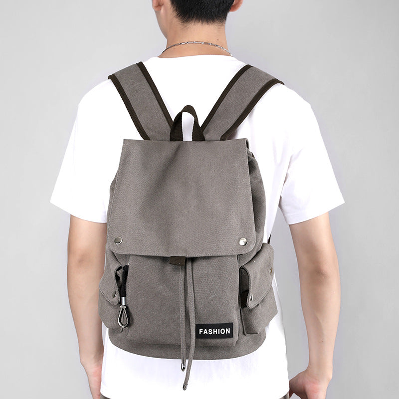 Men's Vintage Canvas Computer Large Capacity Simple Backpacks