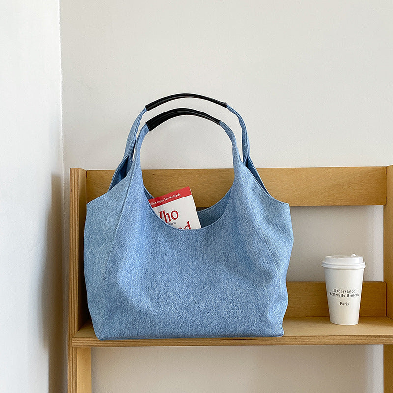 Women's Fashion Simple Commute Style Large Capacity Tote Bags