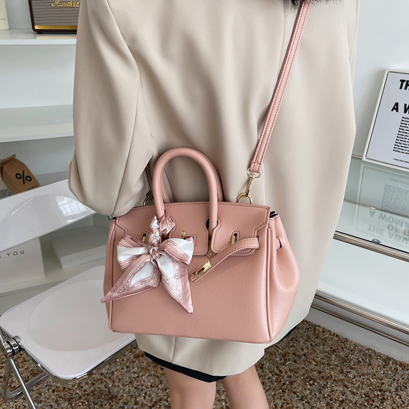 Women's Advanced Texture Fashion Commuter Kelly Bow Tote Bags