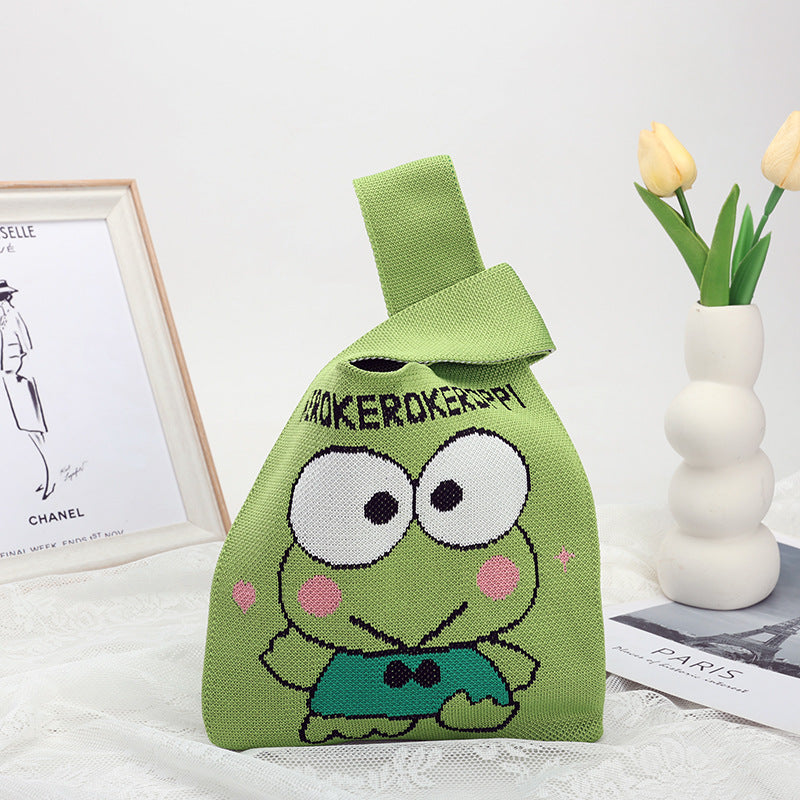 Cool Women's Knitted Cute Cartoon Woven Bags