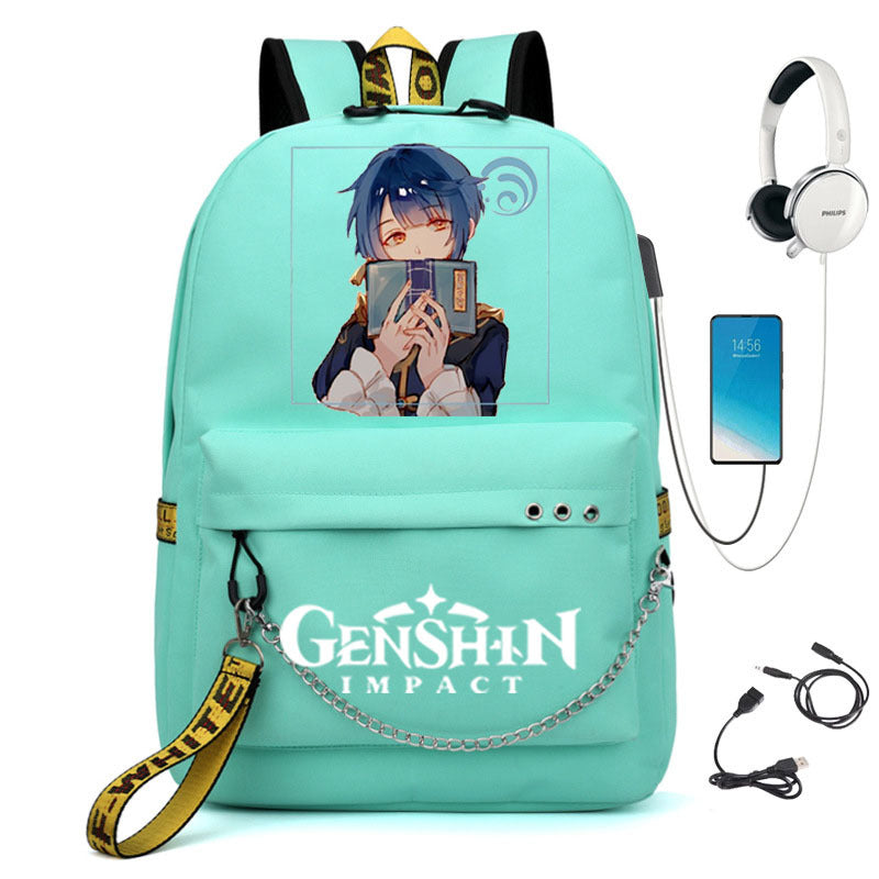 Popular Slouchy Pretty Creative Iron Chain Backpacks