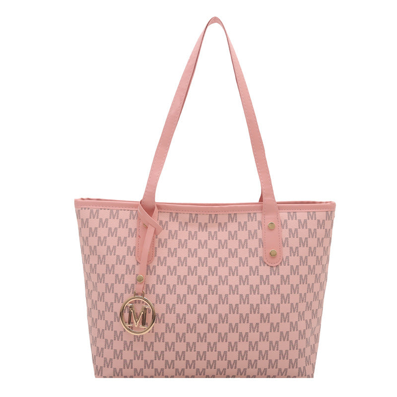 Women's Large Capacity Letter Simplicity Printed Winter Women's Shoulder Bag