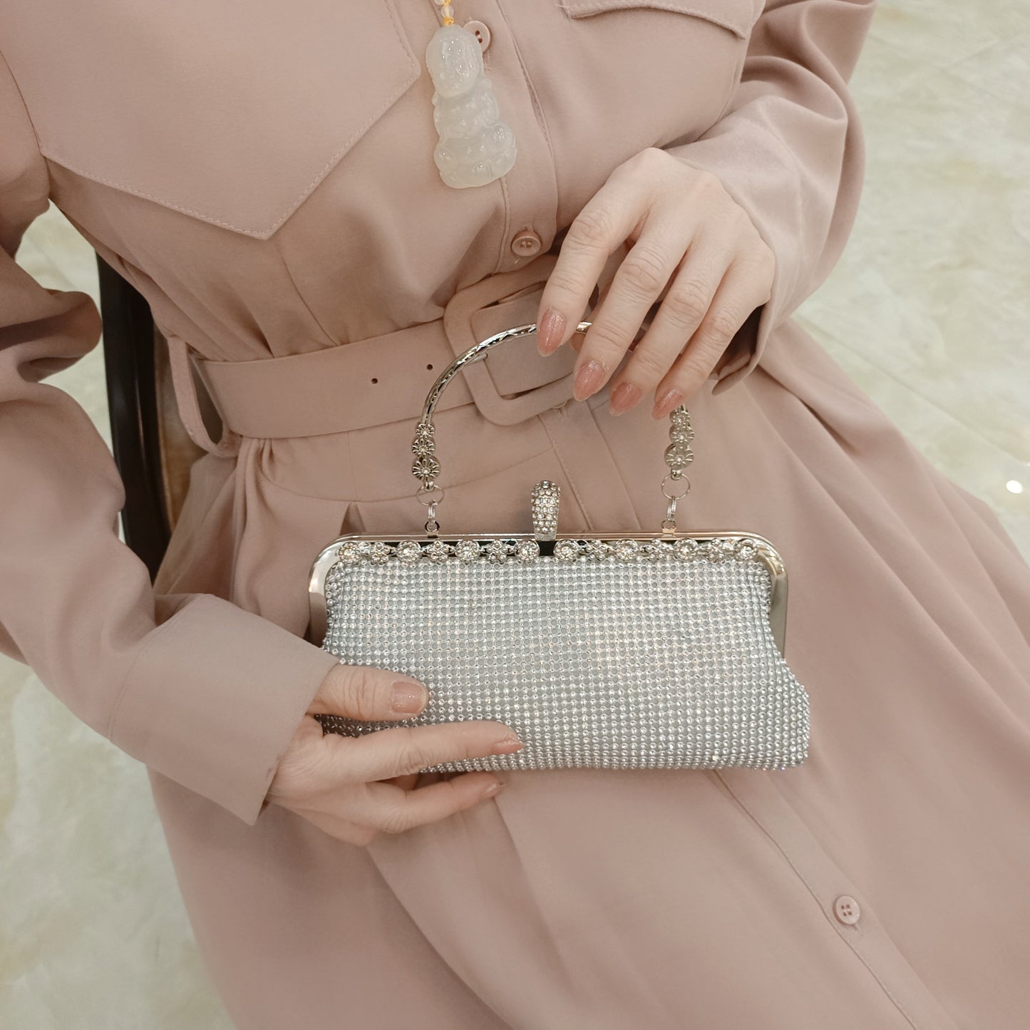 Women's Hand-held Dinner Head Banquet Dress Portable Evening Bags