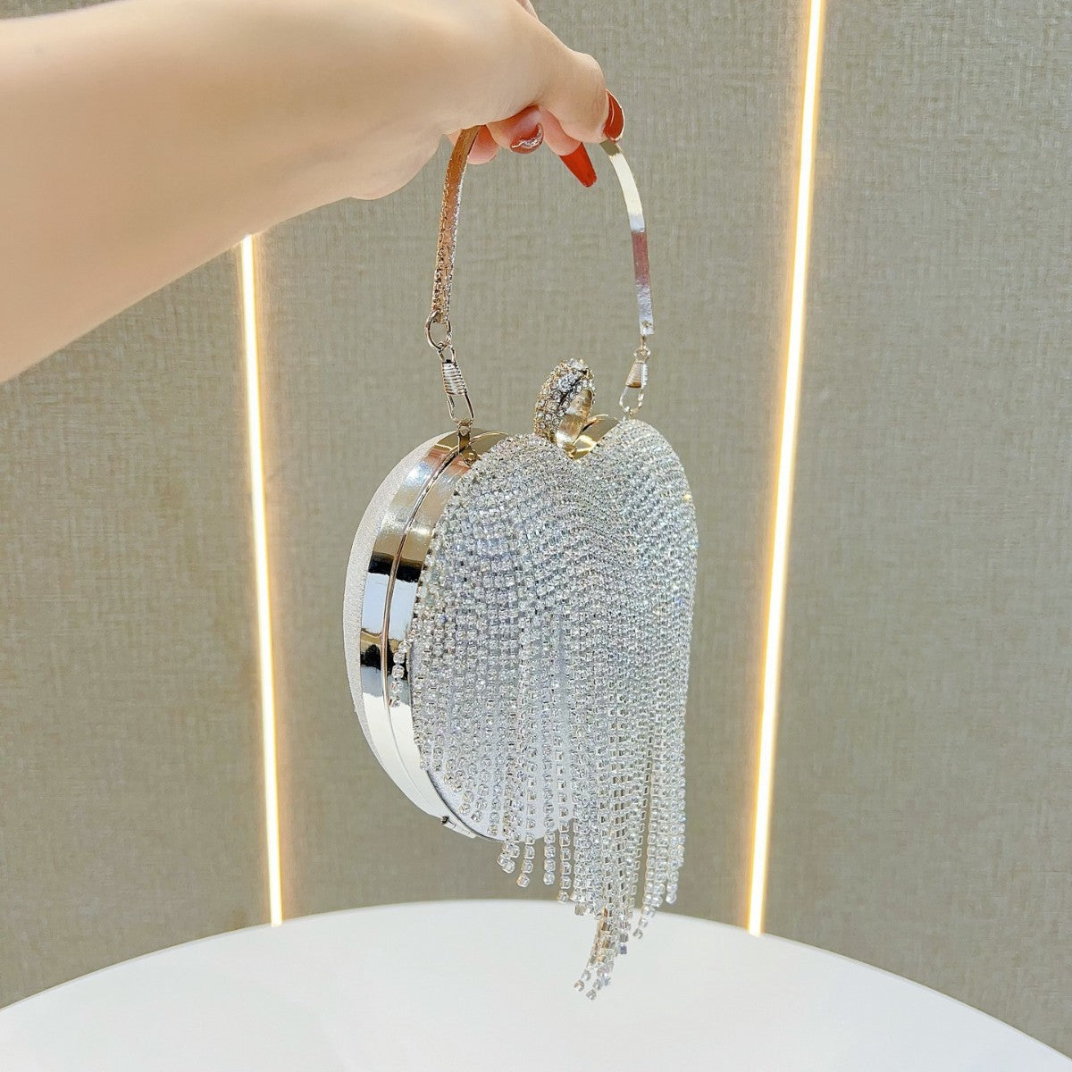 Cool Heart Fashion Diamond Banquet Dress Bags
