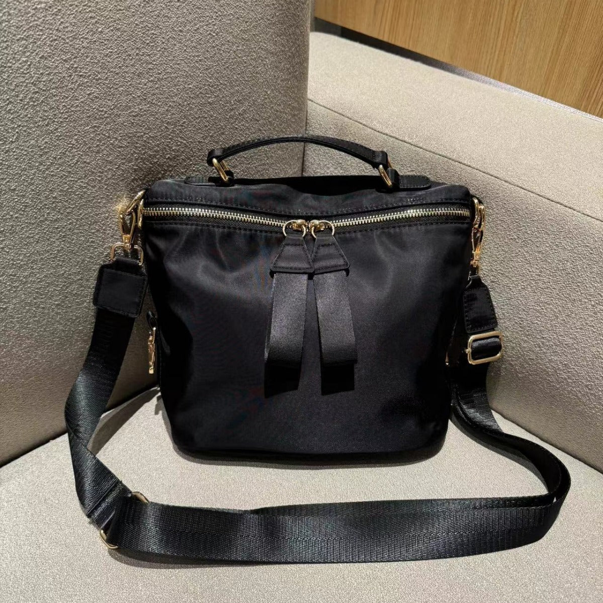 Medium Saddle Nylon Cloth Fashion Camouflage Crossbody Bags