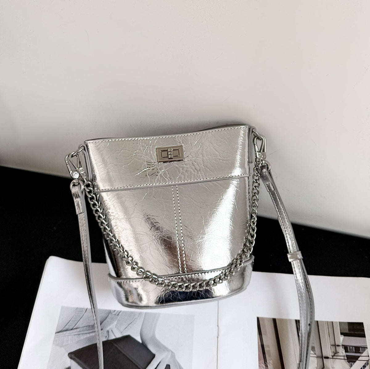 Women's First Layer Cowhide Fashion Light Luxury Clutch Simple Card Holder