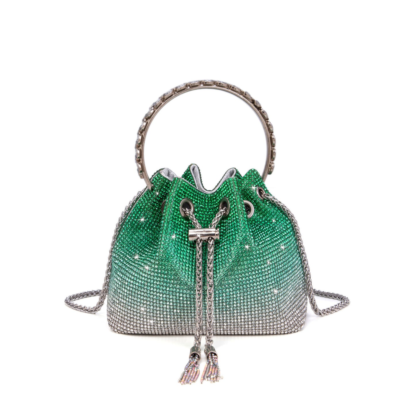 New Shiny Crystal Portable Trendy Dinner Bags