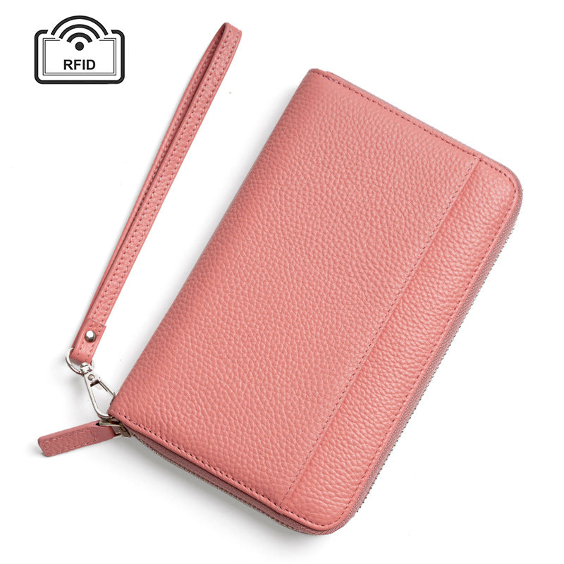 Women's Large Capacity Passport Multiple Slots Document Ladies Wallets