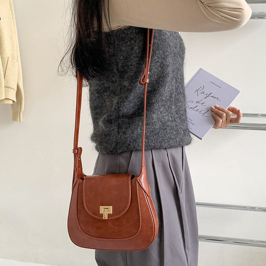 Texture Niche Flip Western Style Exquisite Versatile Fashion Bags