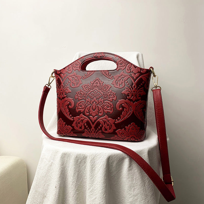 Women's Ethnic Style Trendy Mother National Flower Bags