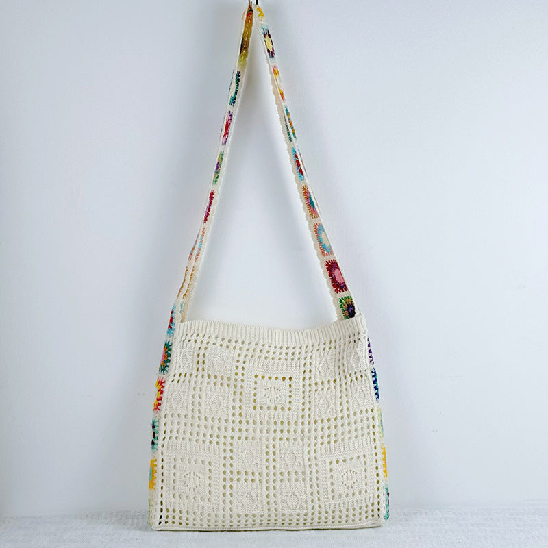Women's Large Capacity Versatile Knitted Mori Style Women's Messenger Bag