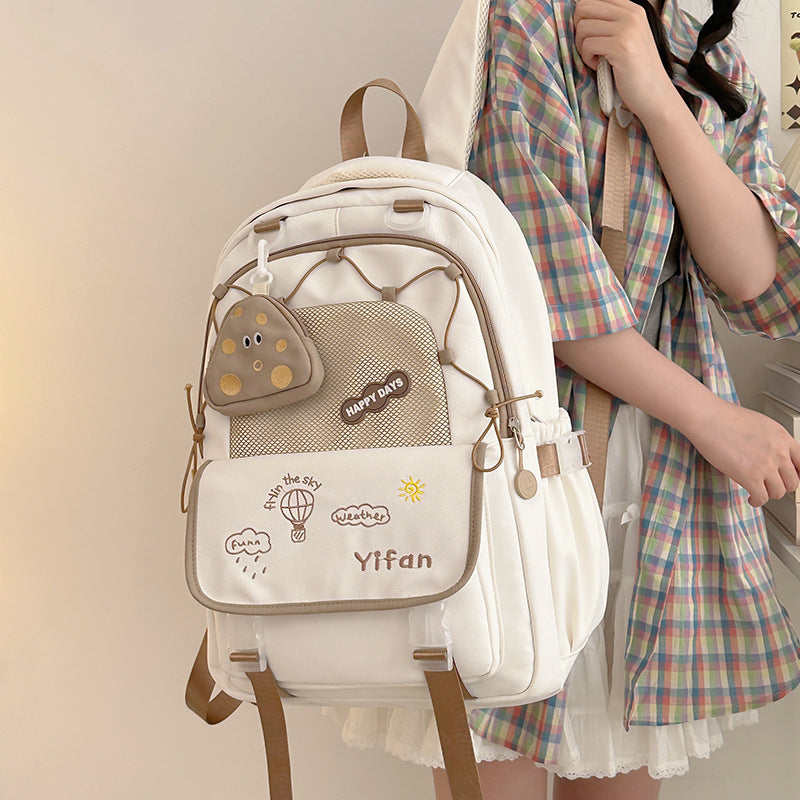 Junior High Female Simple Senior Distribution Backpacks