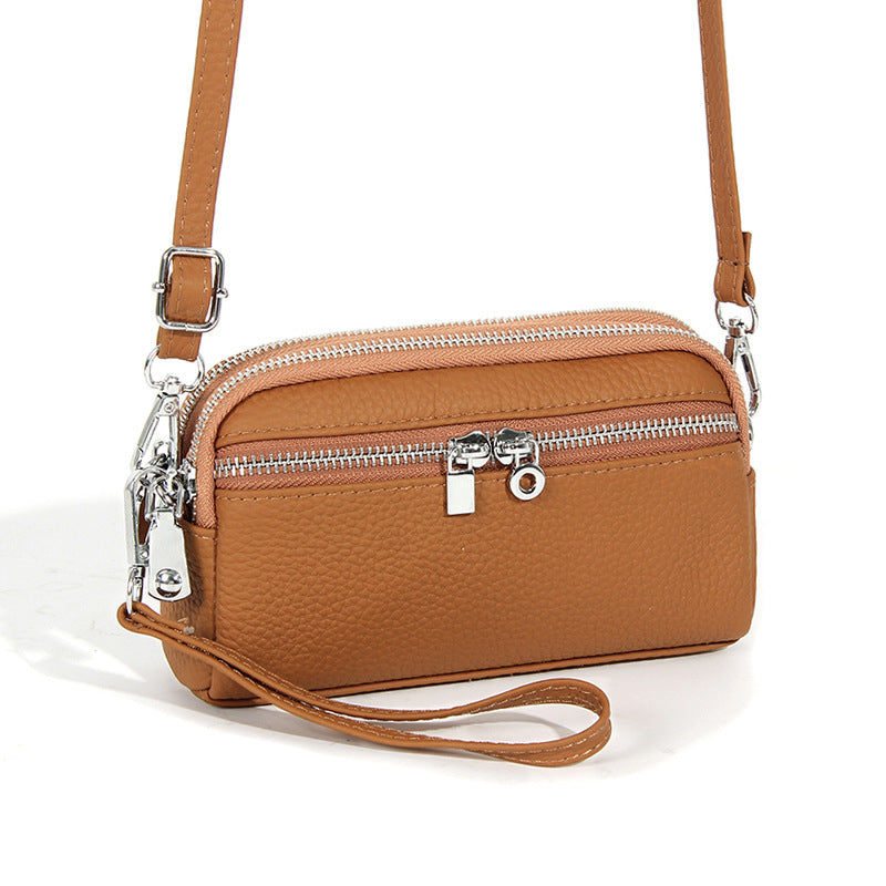 Women's Large Capacity Niche High-grade First Layer Cowhide Crossbody Bags