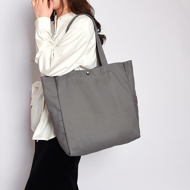 Women's Style Artistic Solid Color Large Capacity Versatile Women's Shoulder Bag