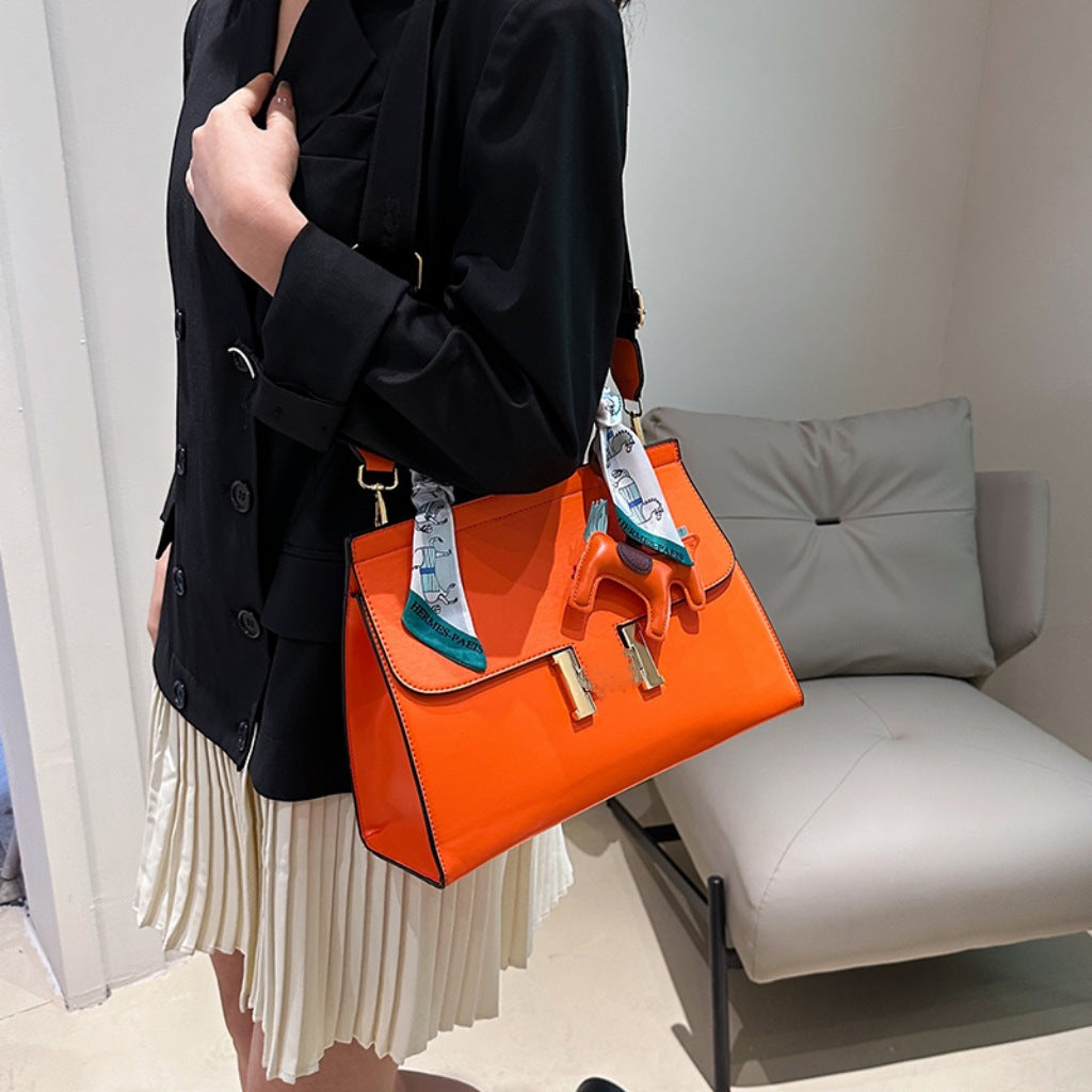 Women's Sense Constance Color Matching Big Fashion Handbags