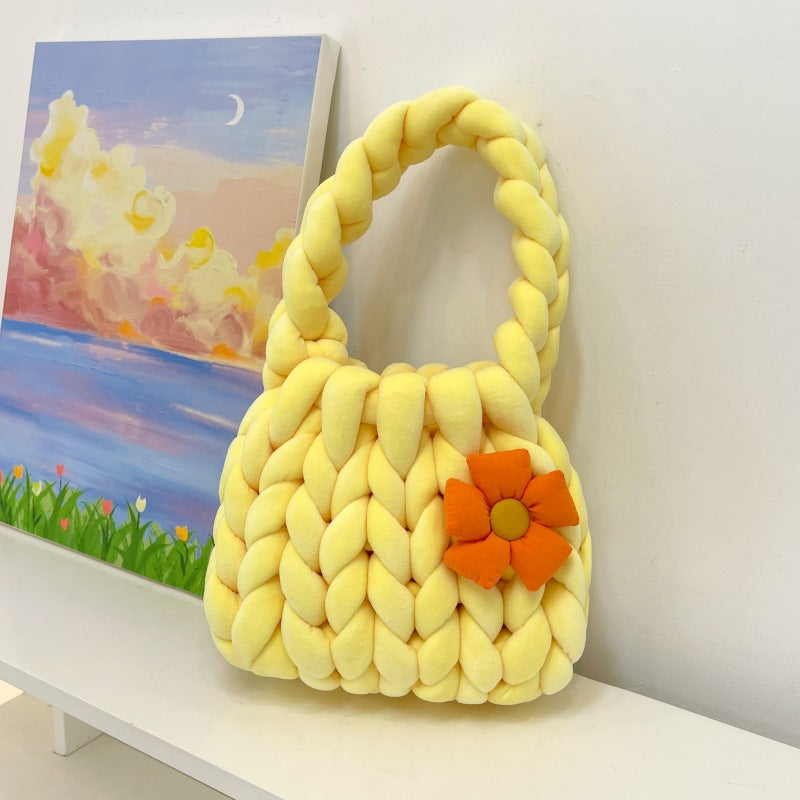 Homemade Iceland Wool Flower Underarm Free Girlfriend Gift Bags