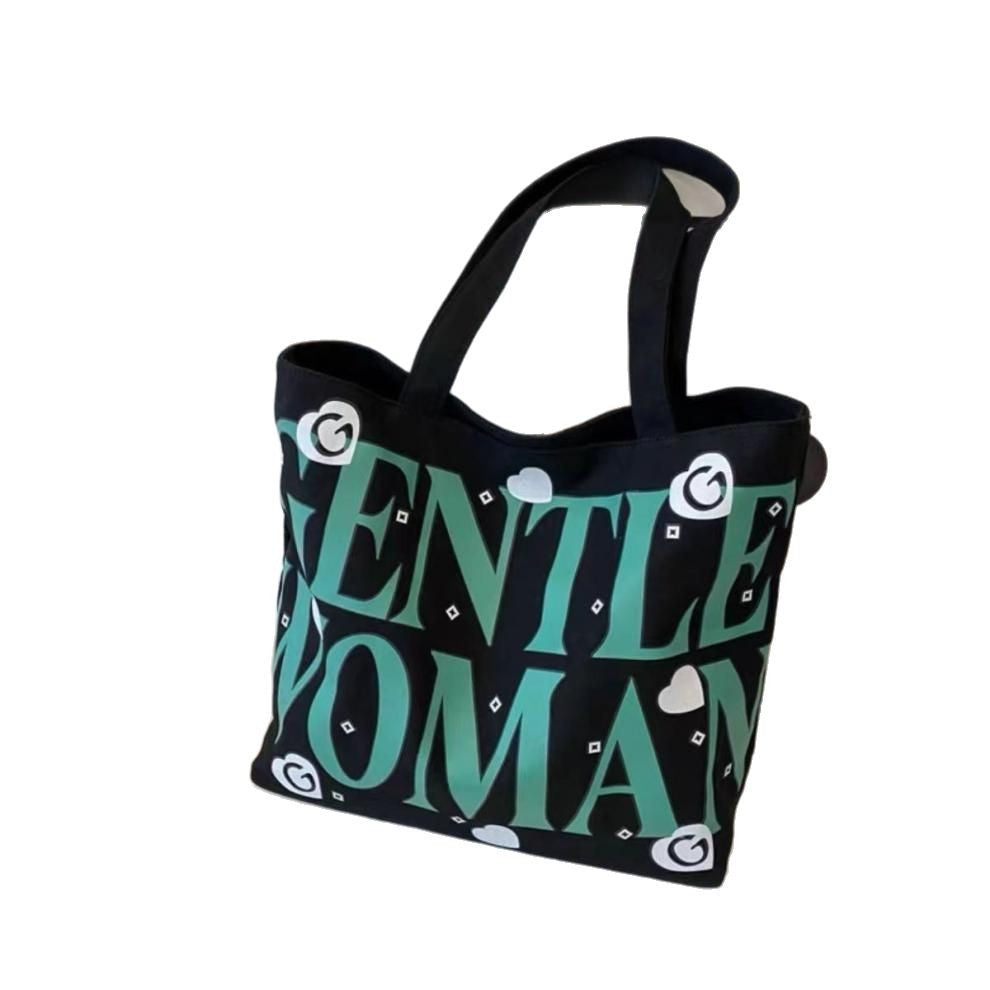Letter Fashion Large Capacity Female Canvas Women's Shoulder Bag