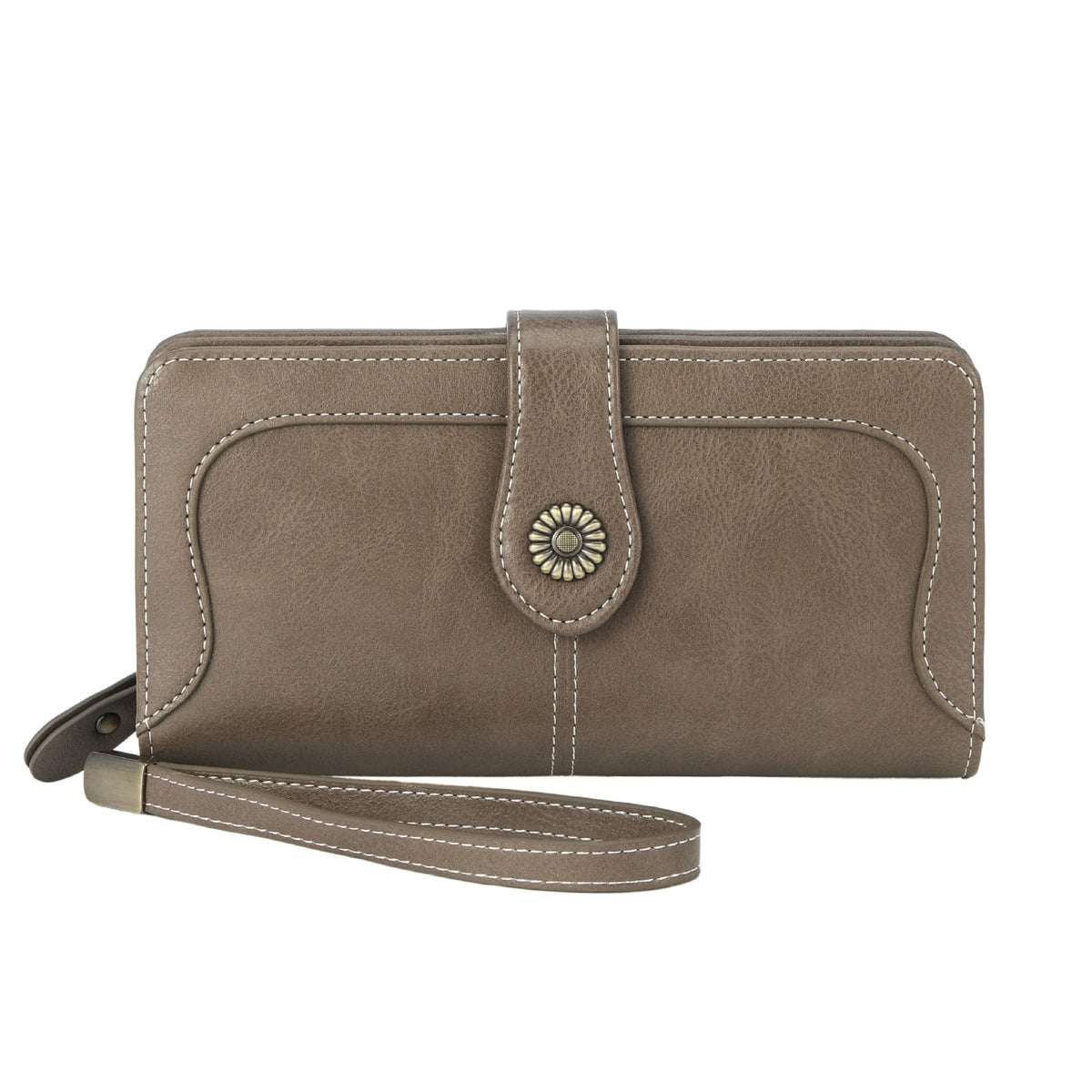 Female Retro Oil Wax Skin Multiple Ladies Wallet