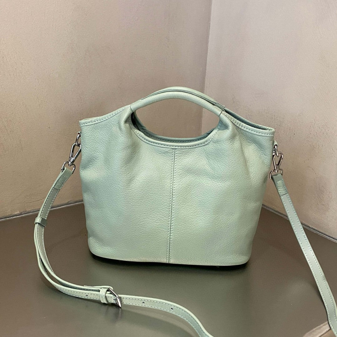 Women's First Layer Cowhide Natural Milled Lady's Bags