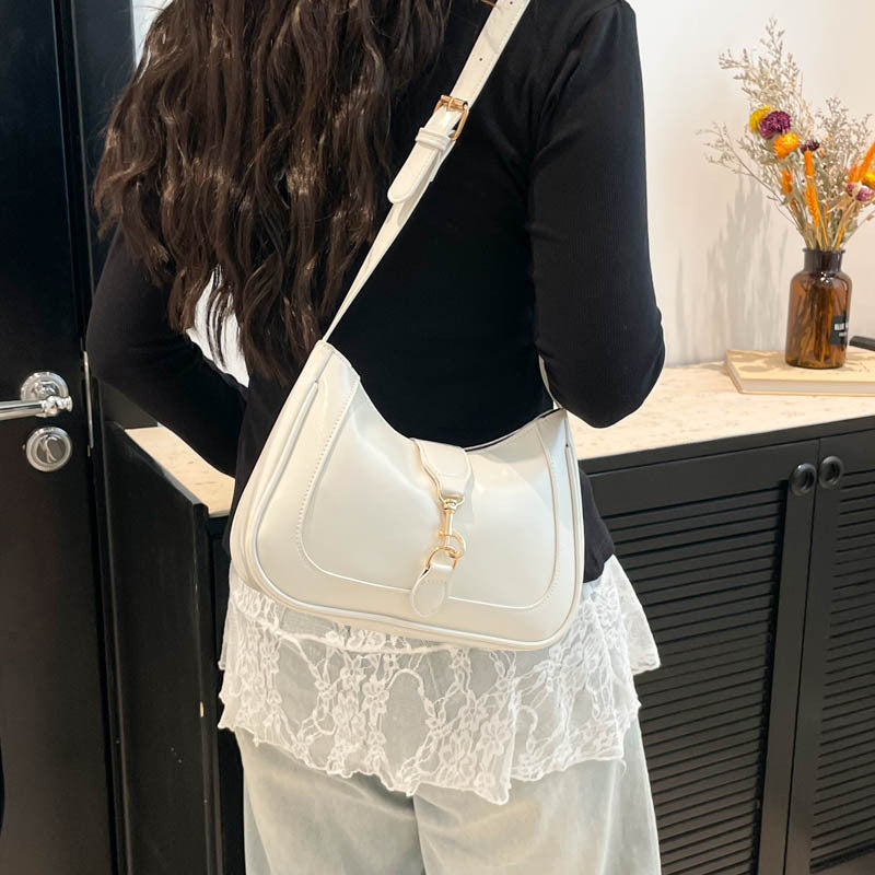 Women's Underarm French Design Glossy Summer Fashion Fashionable Stylish Texture Western Women's Shoulder Bag