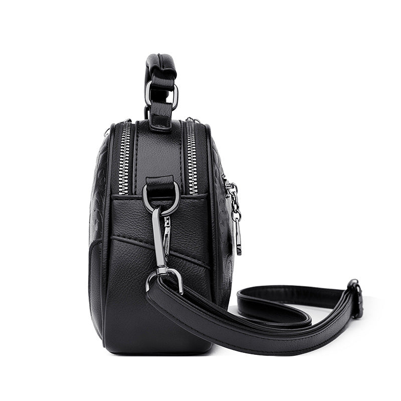 Women's Embossed Retro Stylish Personalized Mother Korean Crossbody Bags