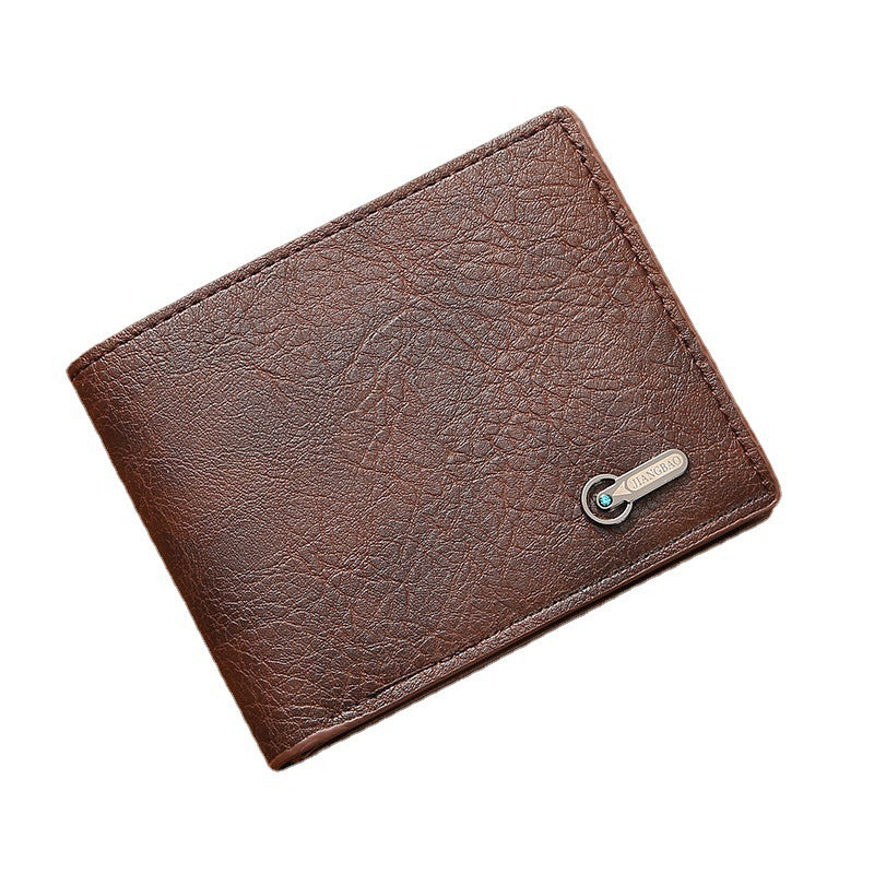 Charming Cool Men's Business Short Leather Men's Wallet