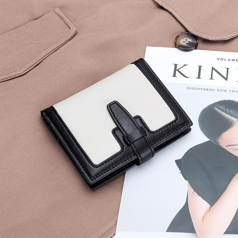 Women's Design Short Leather High High-quality Folded Ladies Wallets