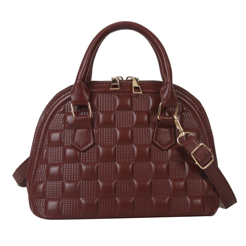 High-grade Shell Popular Chessboard Fashion Elegant Women's Shoulder Bag