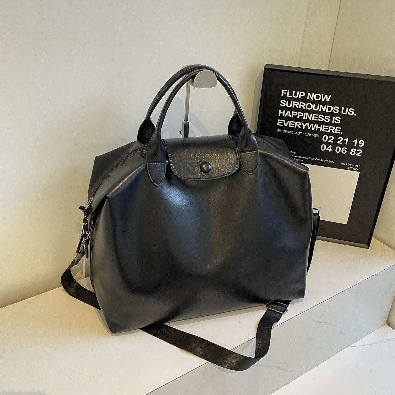 Versatile Large Capacity Portable Fashion Glossy Tote Bags