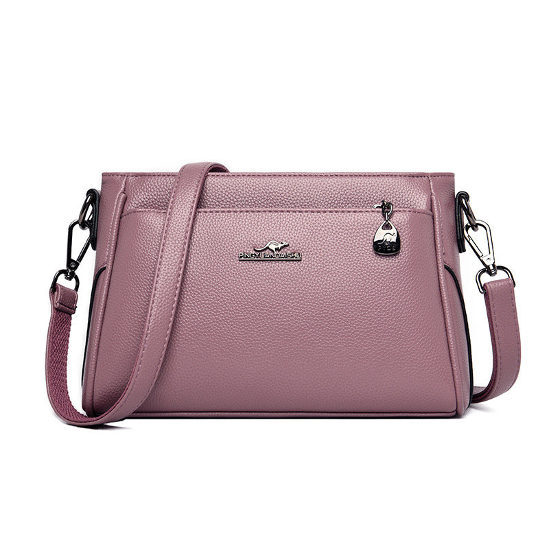 Women's Classic Plain Kangaroo Fashion Mom Crossbody Bags