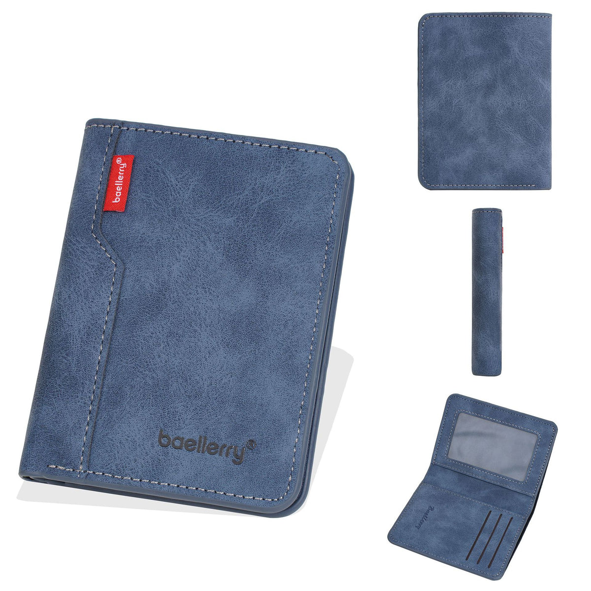 Men's High-grade Frosted Simple Vertical Certificate Card Holder