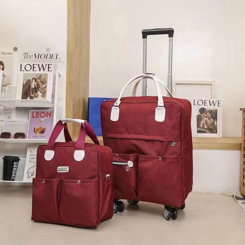 Women's Large Capacity Short Lightweight Folding Boarding Travel Bags