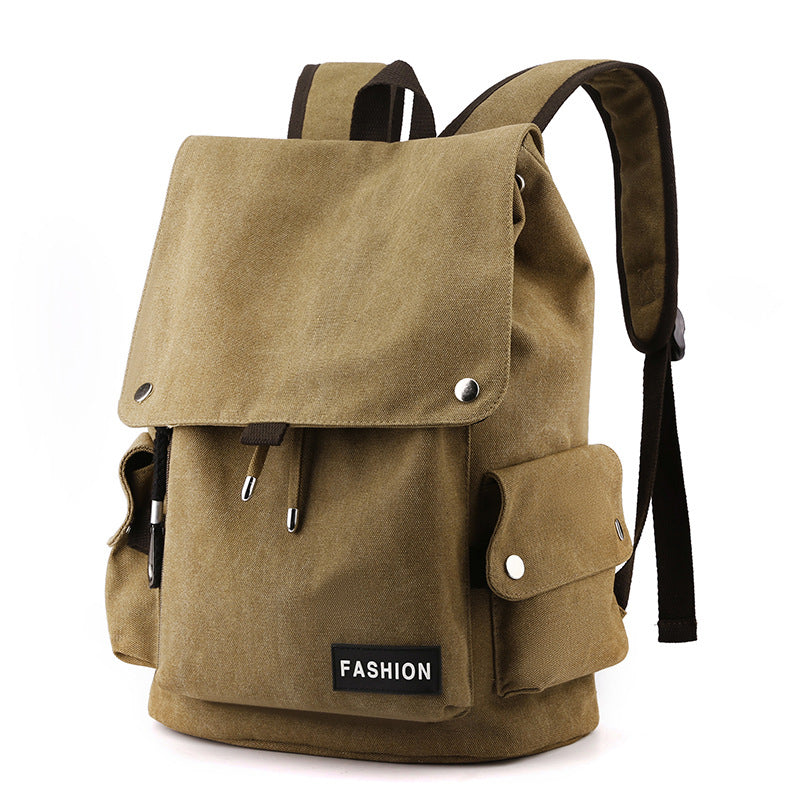 Men's Vintage Canvas Computer Large Capacity Simple Backpacks