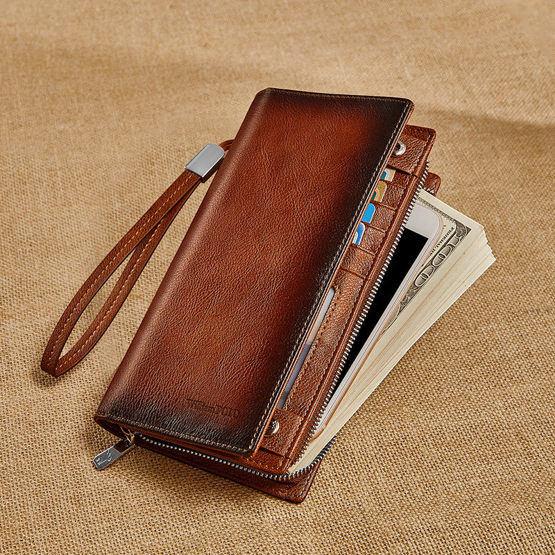 Men's Emperor Paul Genuine Leather Long Vintage Men's Wallet