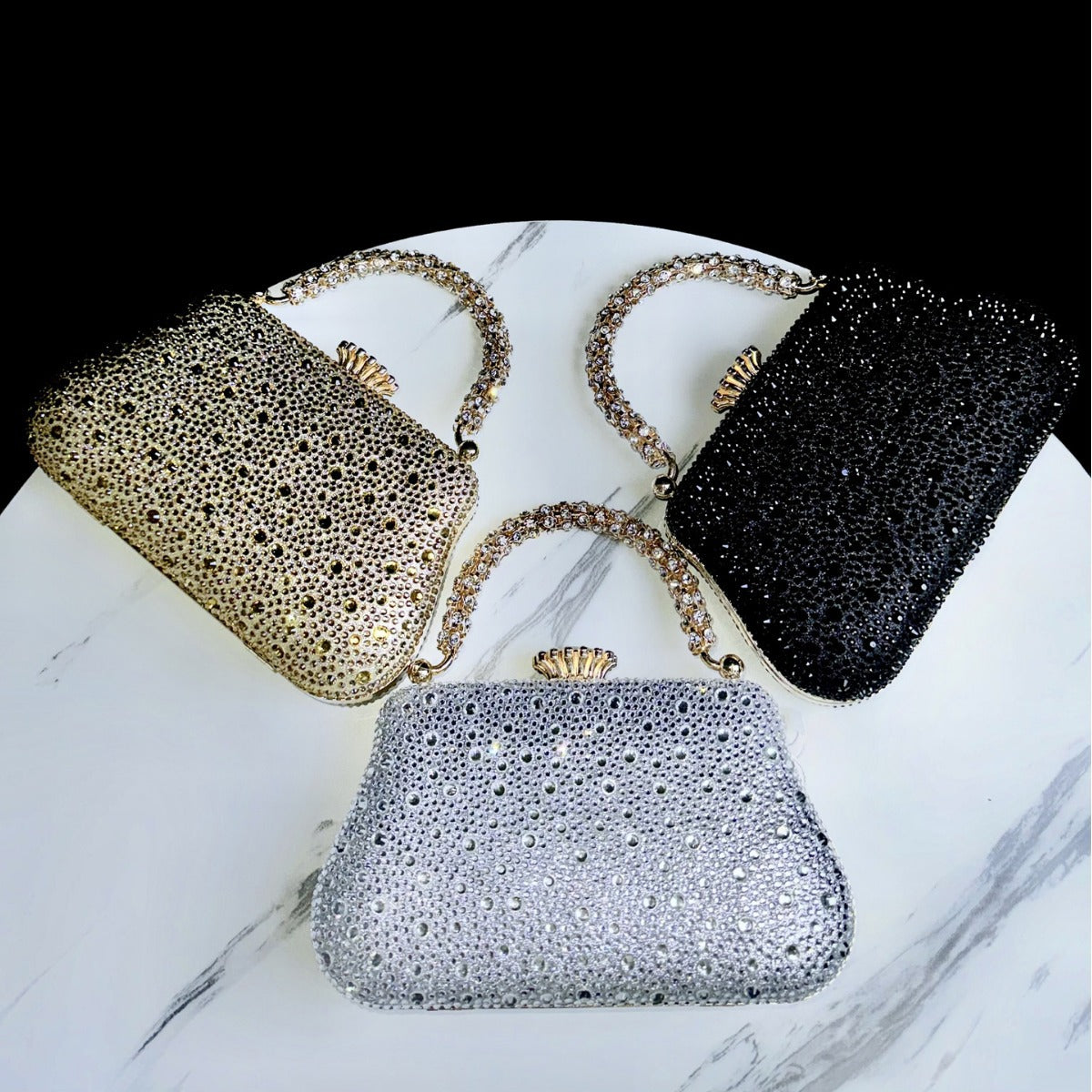 Women's Exquisite Dinner Diamond Clutch For Cheongsam Evening Bags