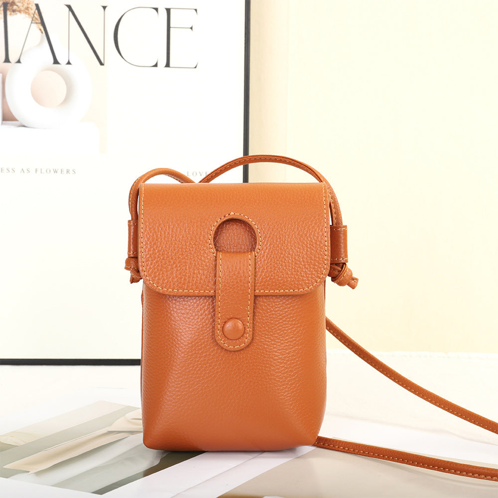 Women's Genuine Leather Mobile Summer Lightweight Fashion Crossbody Bags