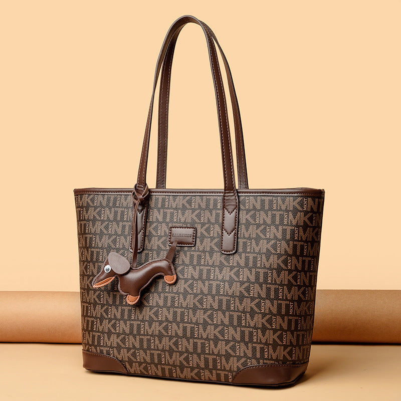 Women's Graceful Large Capacity Pattern Letter Handbags