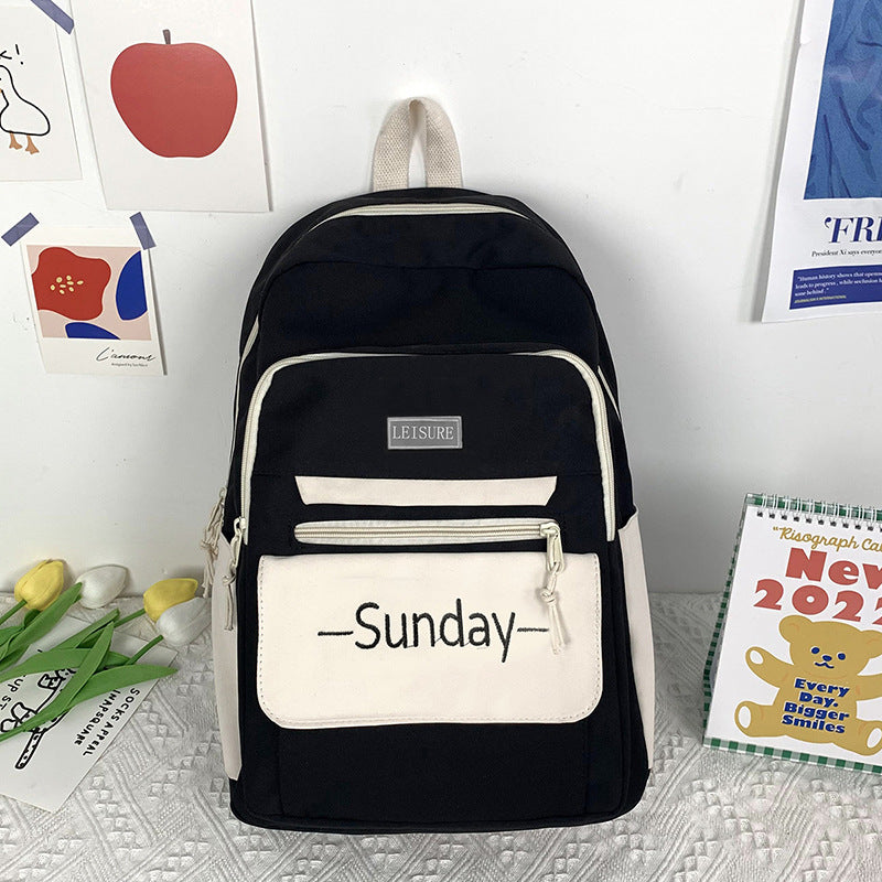 Male Junior High College Female Fashion Middle School Students' Schoolbags