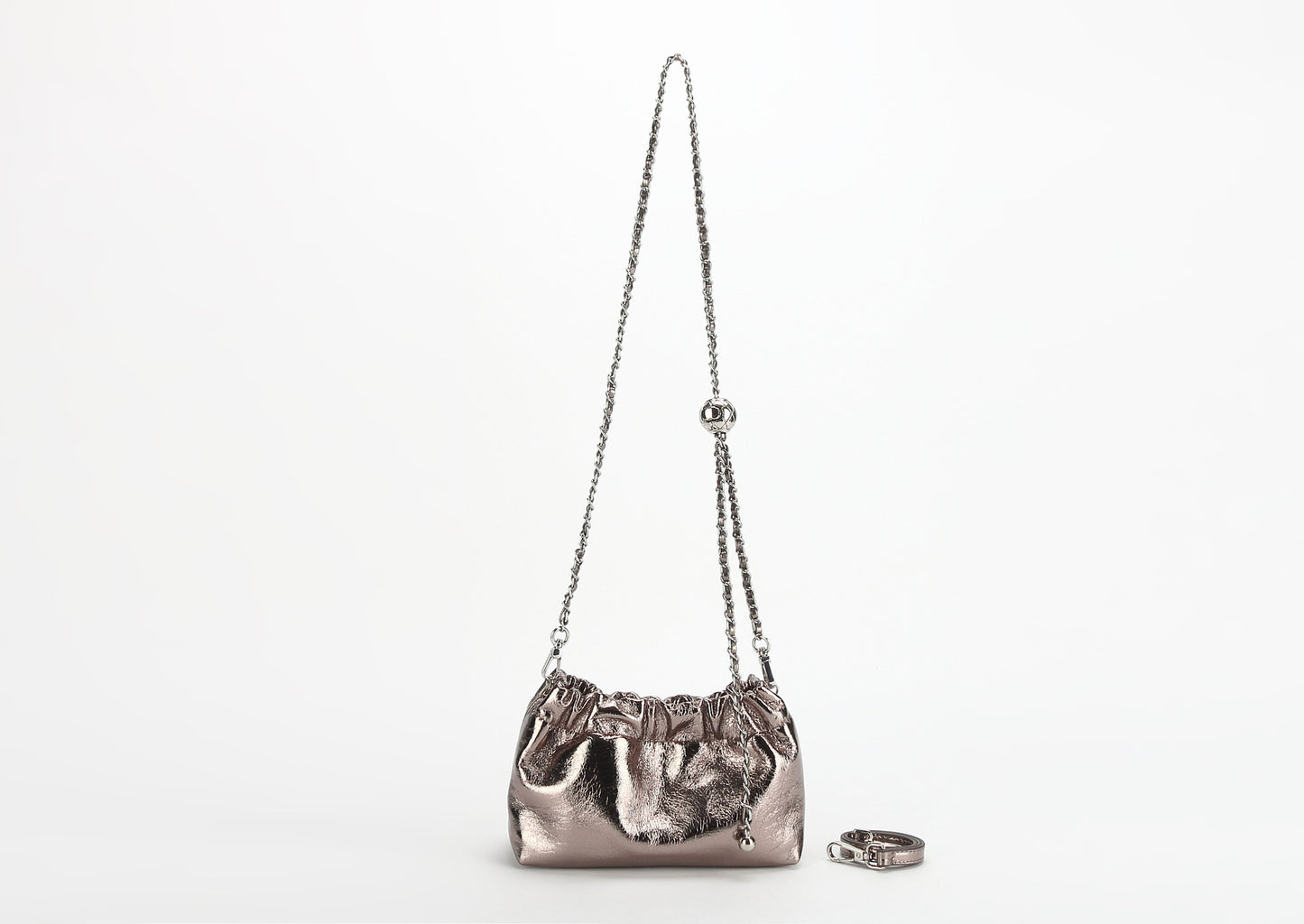 Women's Leather Folds Cloud Fashionable First Layer Shoulder Bags