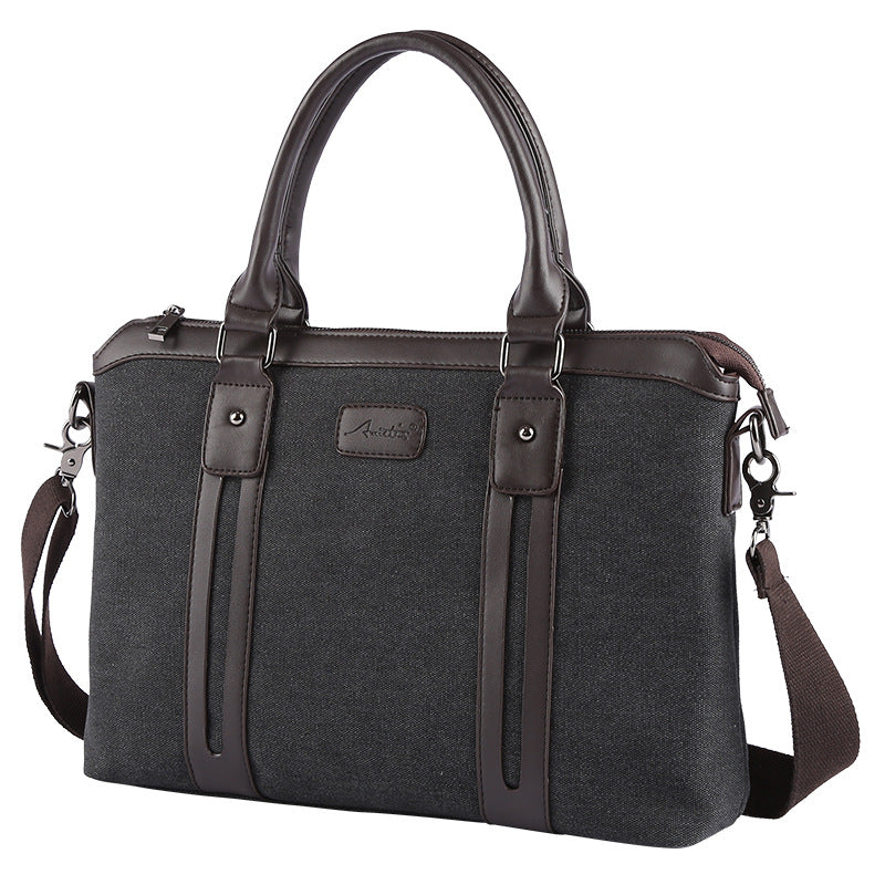 Men's Business Canvas Fashion Computer Portable Poor Men's Messenger Bags