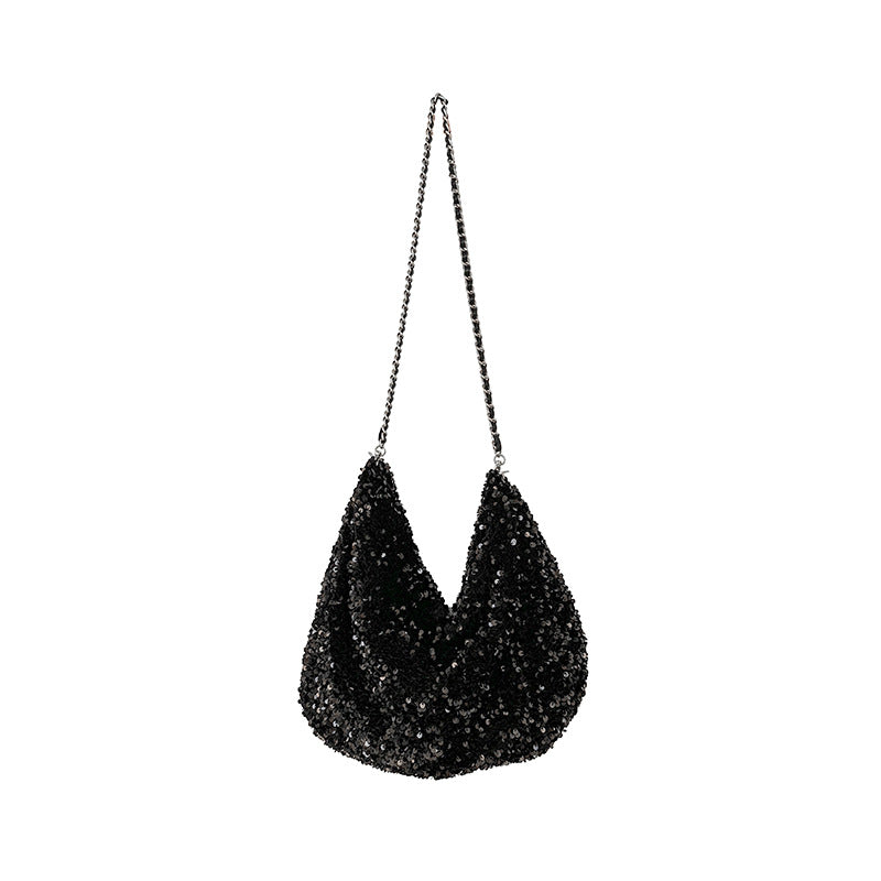 Women's Sequined Minority Personalized Super Shiny Large Crossbody Bags
