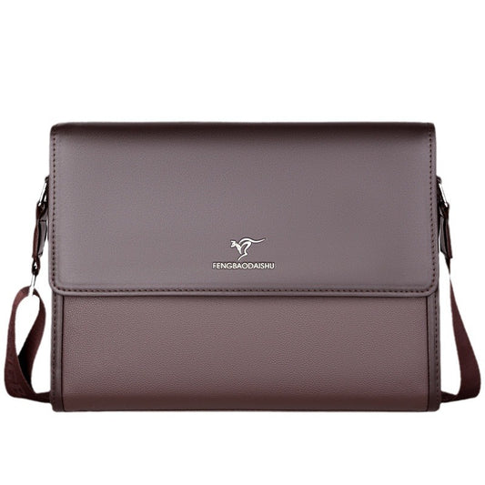 Men's Kangaroo Horizontal Business Large Capacity Outing Bags