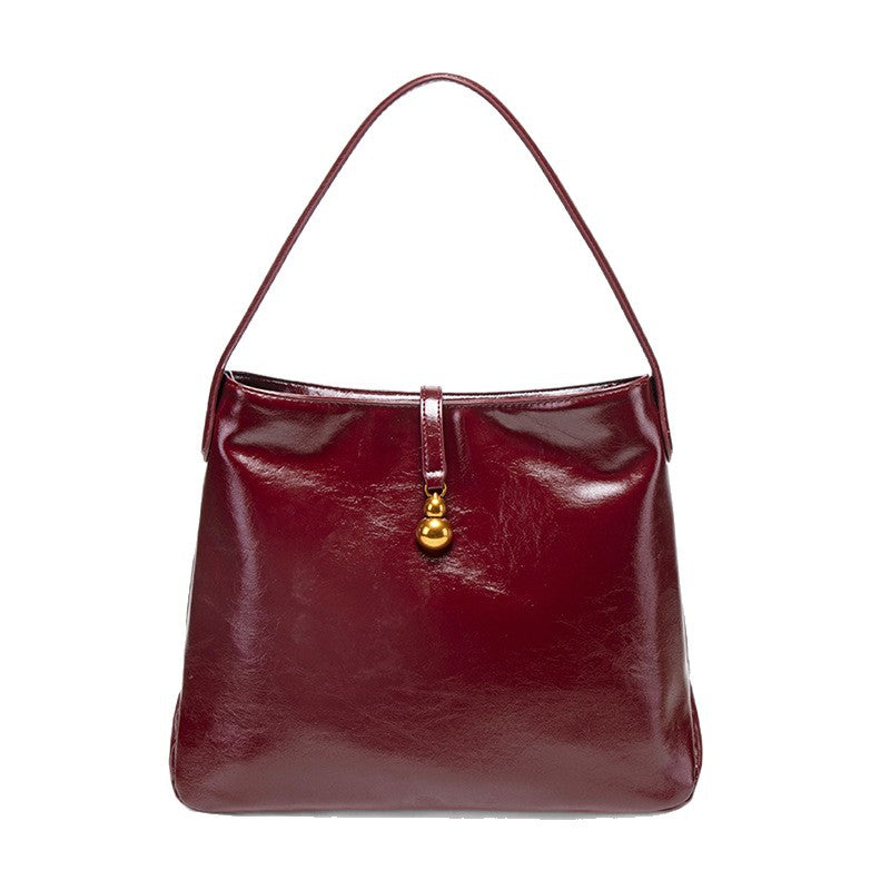 Women's Texture Leather Large Capacity Commuter Retro Women's Shoulder Bag