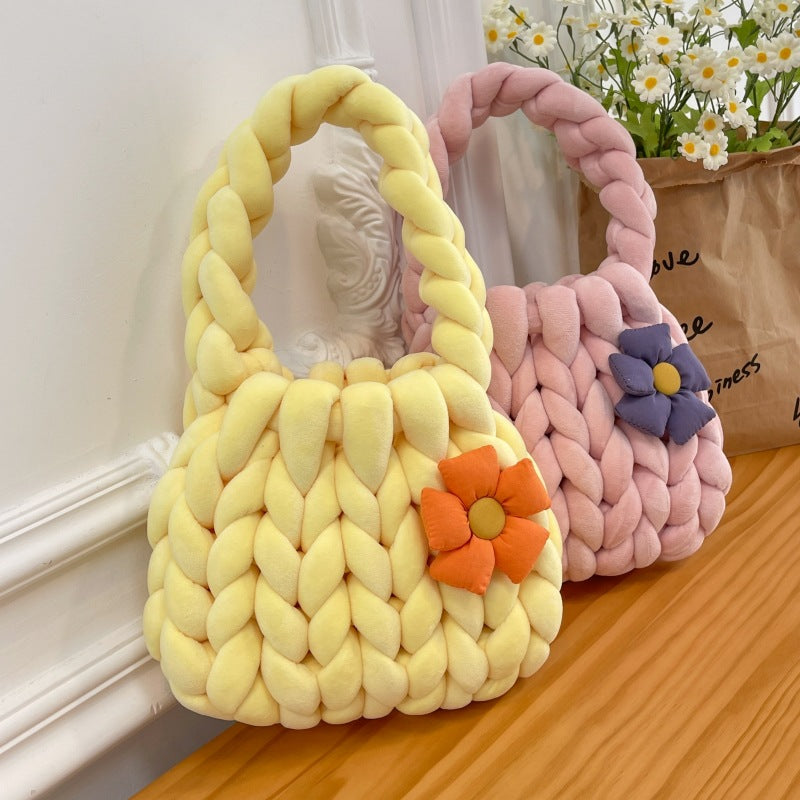 Homemade Iceland Wool Flower Underarm Free Girlfriend Gift Bags