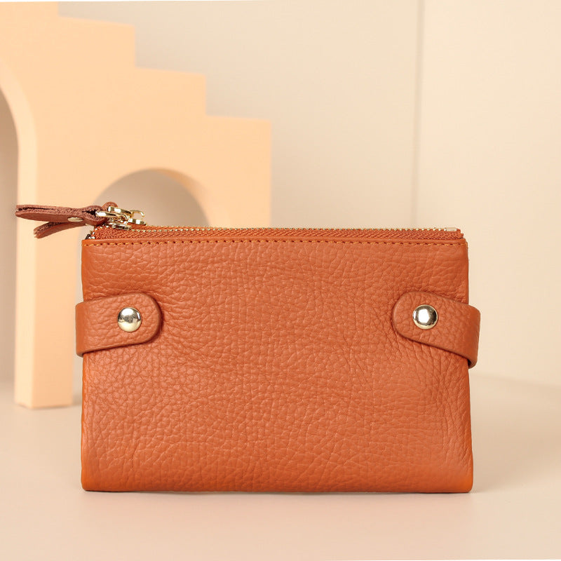 Genuine Leather First Layer Cowhide Korean Purses