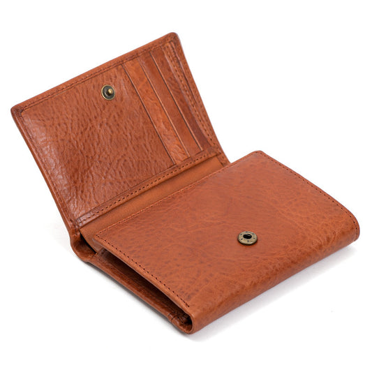 Men's Layer Cow Vegetable Tanned Leather Genuine Men's Wallets