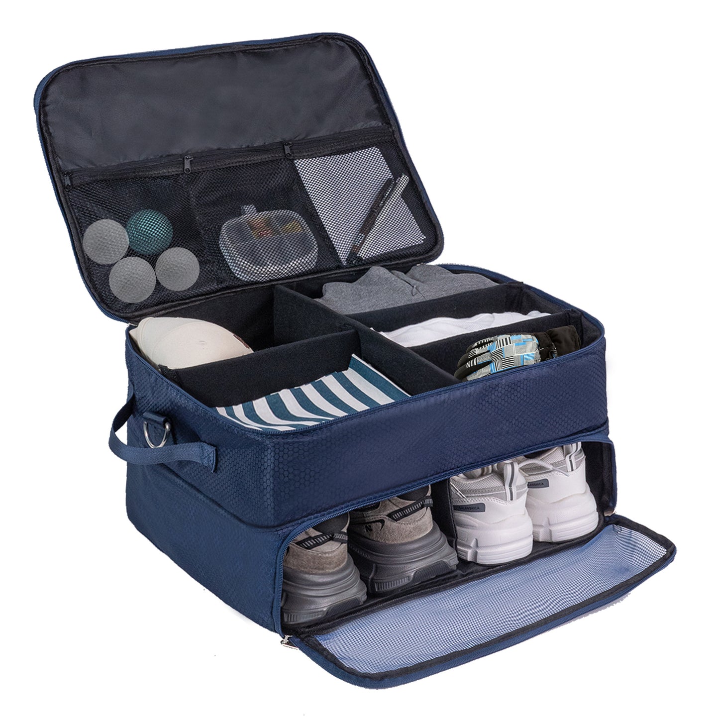 Golf Supplies Shoes Hats Dustproof Storage Box Ball Double Bags