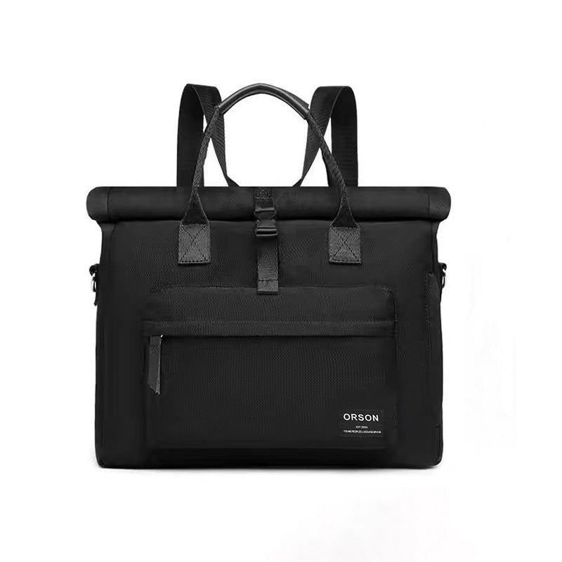 Shoulders One Hand Holding Creative Design Laptop Bags