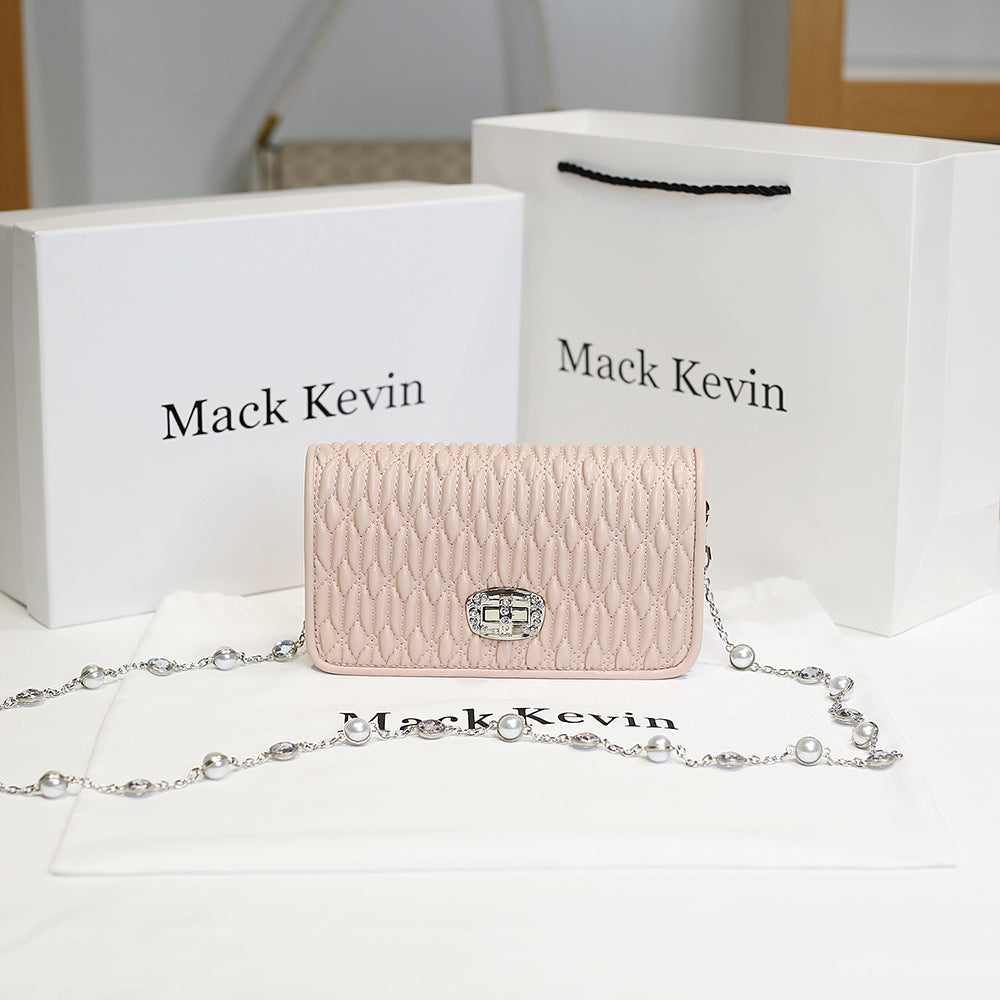 Women's Genuine Leather Trendy Niche High-grade Chain Waist Packs